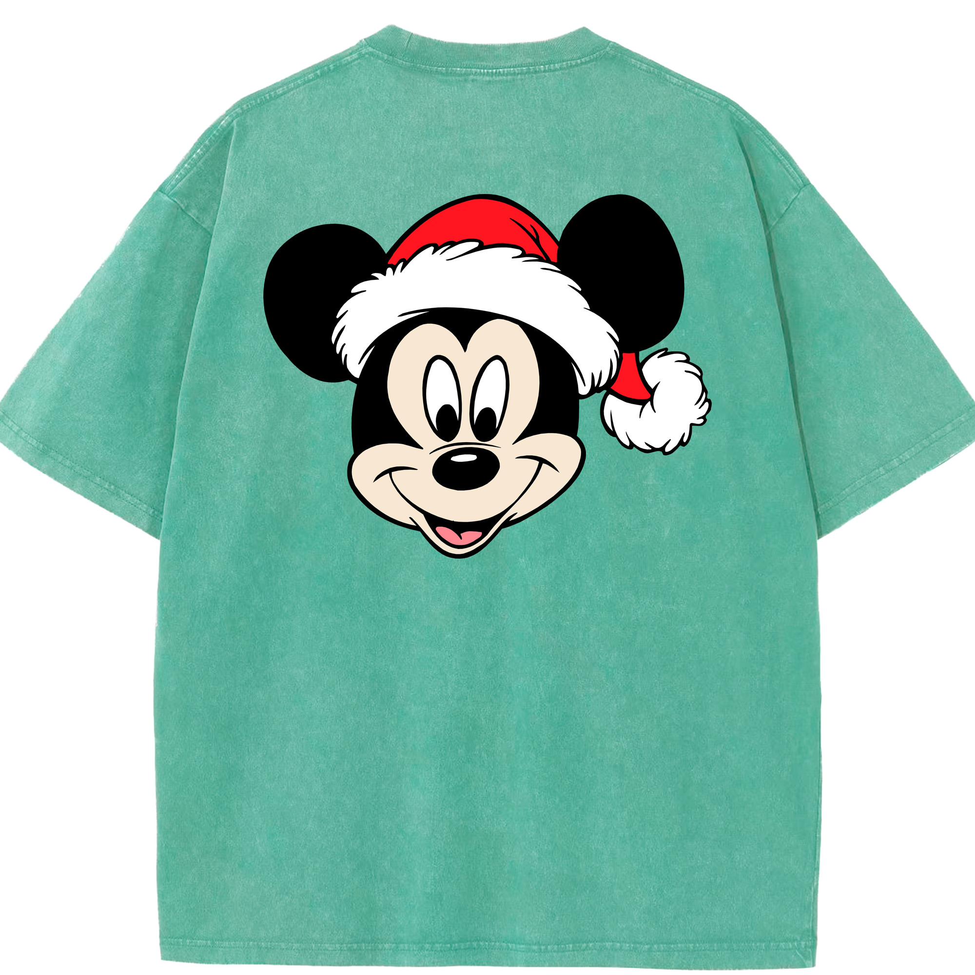 （画像用） ミッキーマウス Mickey Mouse 綿100% ヴィンテージ風 半袖Tシャツ（背面プリント）